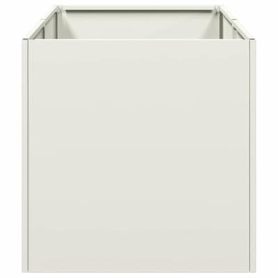 Plantenbak 40x80x40 cm koudgewalst staal wit