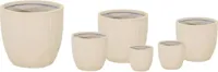 Mega Collections Bloempot Nora Egg Pot - Ø45 x H43 cm - Desert (Beige) - thumbnail
