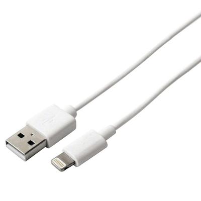 Kabel USB naar Lightning KSIX Apple-compatible Wit Afmeting 1 m Kabel USB naar Lightning KSIX Apple-compatible Wit Afmeting 1 m
