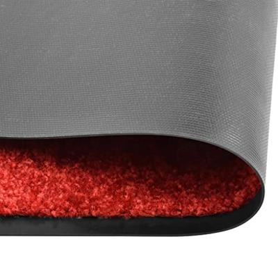 Deurmat wasbaar 60x180 cm rood - thumbnail