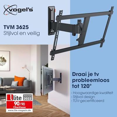 Vogels TVM 3625 Draaibare tv-beugel TV beugel Zwart - thumbnail