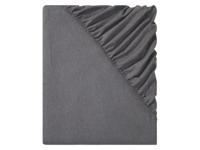 LIVARNO home Fijnflanellen hoeslaken Stretch hoeslaken van fijnflanel . (Donkergrijs) - thumbnail