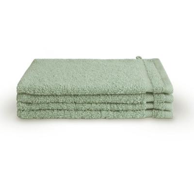 Byrklund Washandjes 16x21 cm 4 Stuks Jade/Katoen