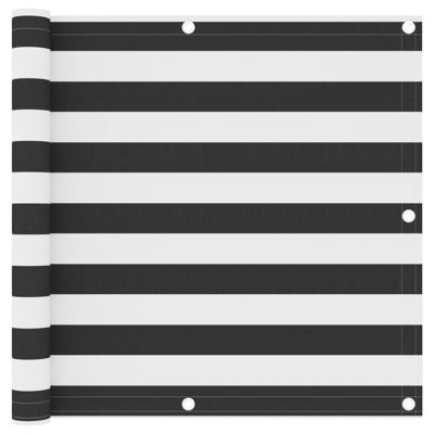 Balkonscherm 90x500 cm oxford stof antraciet en wit Balkonscherm 90x500 cm oxford stof antraciet en wit