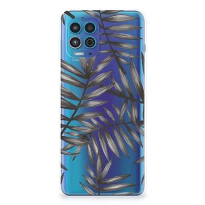Motorola Moto G100 | TPU Case | Leaves Grey Motorola Moto G100 | TPU Case | Leaves Grey