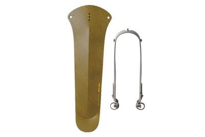 Ass Savers Win Wing Gravel Golden Groove Achterspatbord - Zwart/Goud Ass Savers Win Wing Gravel Golden Groove Achterspatbord - Zwart/Goud