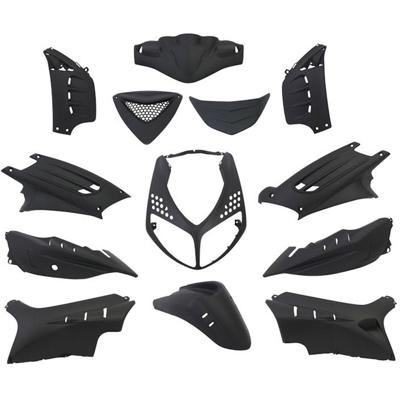 Edge Plaatset 13-delig voor peugeot speedfight 2 - mat zwart