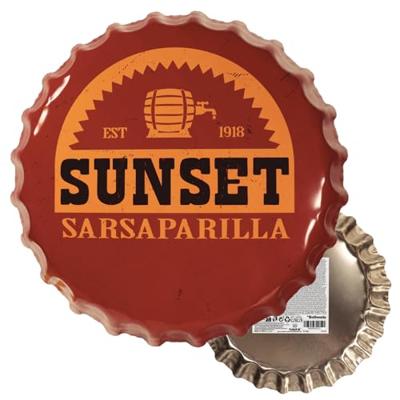 Fallout Tin Sign Sunset Sarsaparilla Bottle Cap