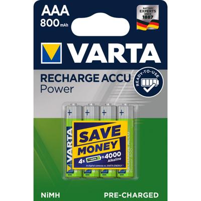 Varta 56703 Ready2Use 4xAAA Oplaadbare Batterijen