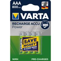 Varta 56703 Ready2Use 4xAAA Oplaadbare Batterijen - thumbnail