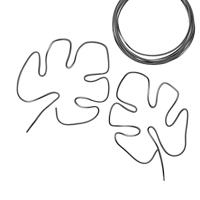 Vaessen Creative • aluminiumdraad triangle embossed 2.8mmx5m anthracite - thumbnail