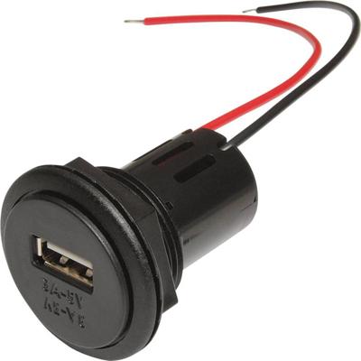 ProCar Power USB Einbausteckdose EV mit Gewindehülse Power USB inbouwstopcontact Stroombelasting (max.): 3 A Geschikt voor USB-A Stopcontact 12 V naar 5 V, 24 ProCar Power USB Einbausteckdose EV mit Gewindehülse Power USB inbouwstopcontact Stroombelasting (max.): 3 A Geschikt voor USB-A Stopcontact 12 V naar 5 V, 24