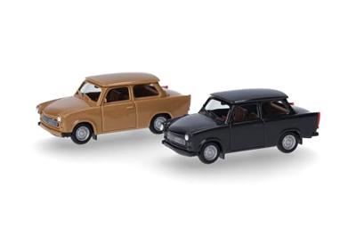 Herpa 013901-002 H0 Auto Trabant 601 limousine, samtocker en rallyzwart Herpa 013901-002 H0 Auto Trabant 601 limousine, samtocker en rallyzwart