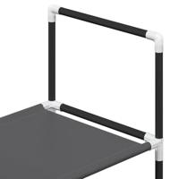 Schoenenrek 5-laags 44x28x94 cm nonwoven stof zwart - thumbnail