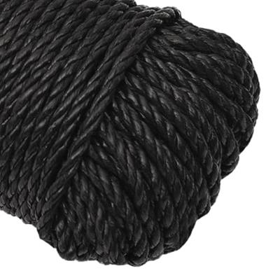 Werktouw 3 mm 50 m polypropeen zwart