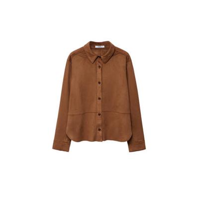 Violeta by Mango blouse bruin Violeta by Mango blouse bruin