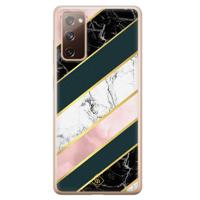 Samsung Galaxy S20 FE siliconen hoesje - Marble stripes - thumbnail