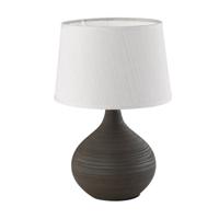 Trio TafellampMartin 29cm aarde bruin met wit - R50371026 - thumbnail