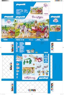 PLAYMOBIL Princess Magic koetsrit met prins en prinses 71846 - thumbnail