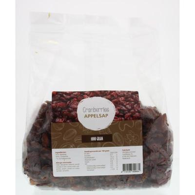 MijnNatuurwinkel Cranberries gezoet met appeldiksap 1 Kilogram