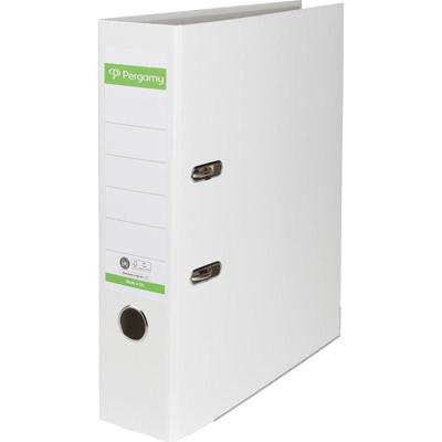 Pergamy ordner, voor ft A4, uit Recycolor papier, rug van 8 cm, wit