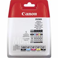 Canon PGI-580/CL-581 inktcartridge 5 stuk(s) Origineel Normaal rendement Zwart, Cyaan, Magenta, Geel - thumbnail