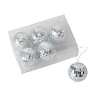 Boltze Home Kerstbal disco glas 5x5cm 6-delig - thumbnail
