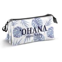 Lilo & Stitch Triple Pencil case Couple Lilac - thumbnail