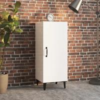 Dressoir 34,5x34x90 cm bewerkt hout hoogglans wit - thumbnail