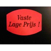 Etiket fluor rood 33x25mm - Vaste lage p - thumbnail