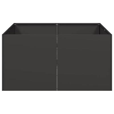 Plantenbak 80x80x40 cm koudgewalst staal zwart