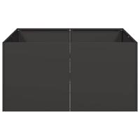 Plantenbak 80x80x40 cm koudgewalst staal zwart - thumbnail