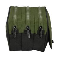 Pennenetui met 3 vakken Safta Dark forest Zwart Groen 21,5 x 10 x 8 cm - thumbnail