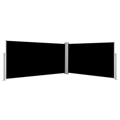 VidaXL Windscherm uittrekbaar 160x600 cm zwart VidaXL Windscherm uittrekbaar 160x600 cm zwart