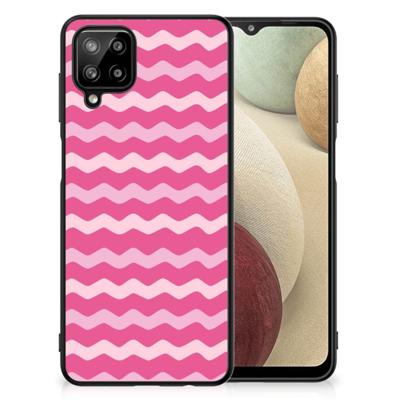 Samsung Galaxy A12 Back Case Waves Pink Samsung Galaxy A12 Back Case Waves Pink