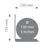 Boekensteun Troika met magnetische globe 13cm blauw-groen - thumbnail