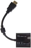 Delock 65512 HDMI / VGA Adapter [1x HDMI-stekker - 1x D-sub bus 15-polig] Zwart 0.25 m - thumbnail