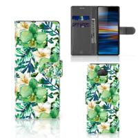 Sony Xperia 10 Hoesje Orchidee Groen - thumbnail