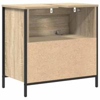 Badkamerwastafelkast met lades 60x34,5x60cm Sonoma eikenkleurig - thumbnail