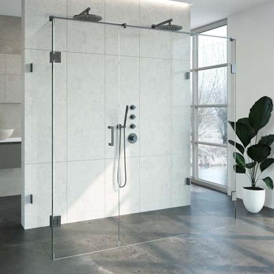 Douchecabine Compleet Just Creating Profielloos XL 90x200 cm Gunmetal Sanitop
