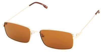 Kost zonnebril 21 037 unisex rechthoekig goud/bruin Kost zonnebril 21 037 unisex rechthoekig goud/bruin