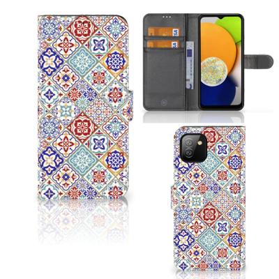 Samsung Galaxy A03 | Bookcase | Tiles Color