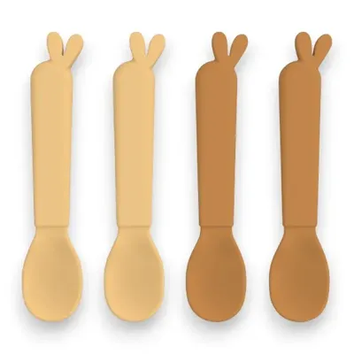 Done by Deer Lalee Lepel Set Mustard - 4 Stuks