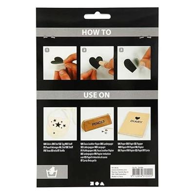 Creativ Company Rub-on stickers, letters en cijfers, h: 17 mm, b: 17 mm, vel 12,2x15,3 cm, zwart, 1 doos