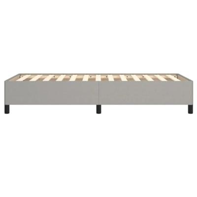 Bedframe zonder matras 80x200 cm stof lichtgrijs