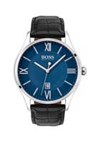 Horlogeband Hugo Boss HB-303-1-14-2975 / HB1513553 Leder Zwart 22mm - thumbnail