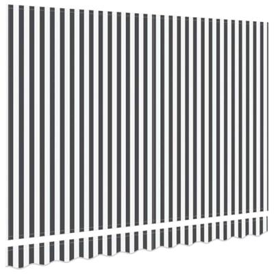 VidaXL Vervangingsdoek voor zonnescherm antraciet en wit 280 x 195 cm VidaXL Vervangingsdoek voor zonnescherm antraciet en wit 280 x 195 cm