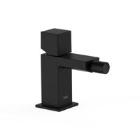 Bidetmengkraan Tres Cuadro Exclusive met Draaiknop Korte Uitloop 10 cm Mat Zwart - thumbnail