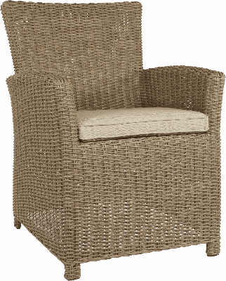 Tropez Straw tuinstoel set van 2