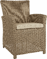 Tropez Straw tuinstoel set van 2 - thumbnail